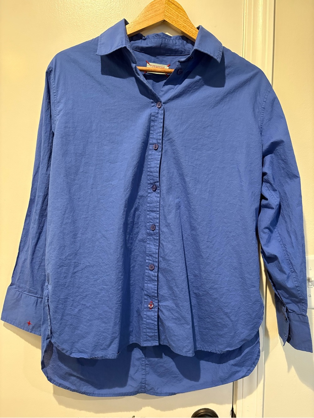 Classic, Americana Voyageur by Mersea Relaxed Button-Down Shirt in Bright Blue